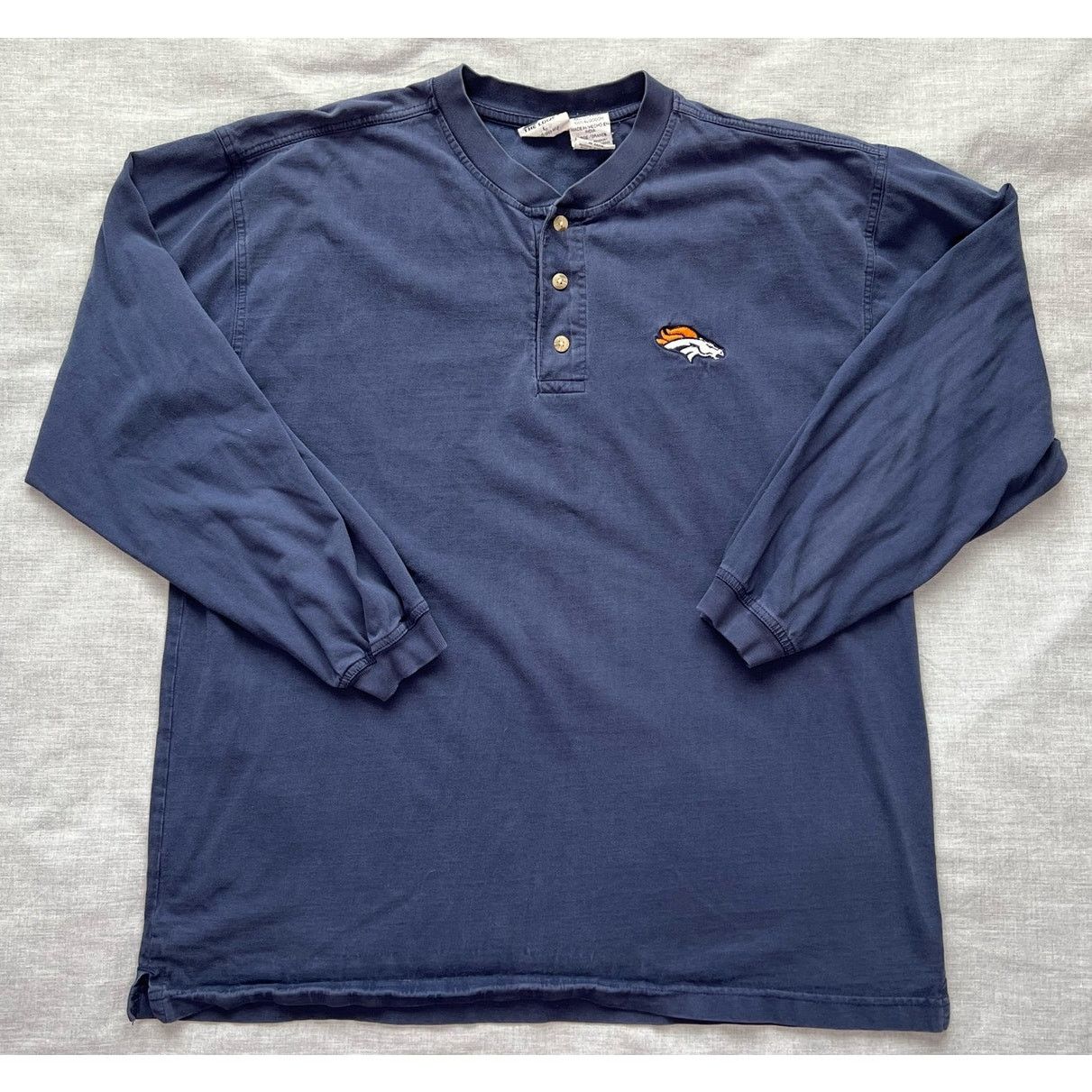 NFL × Vintage Vintage 1999 Denver Broncos Long Sleeve Henley Shirt Large Size US L / EU 52-54 / 3 - 1 Thumbnail