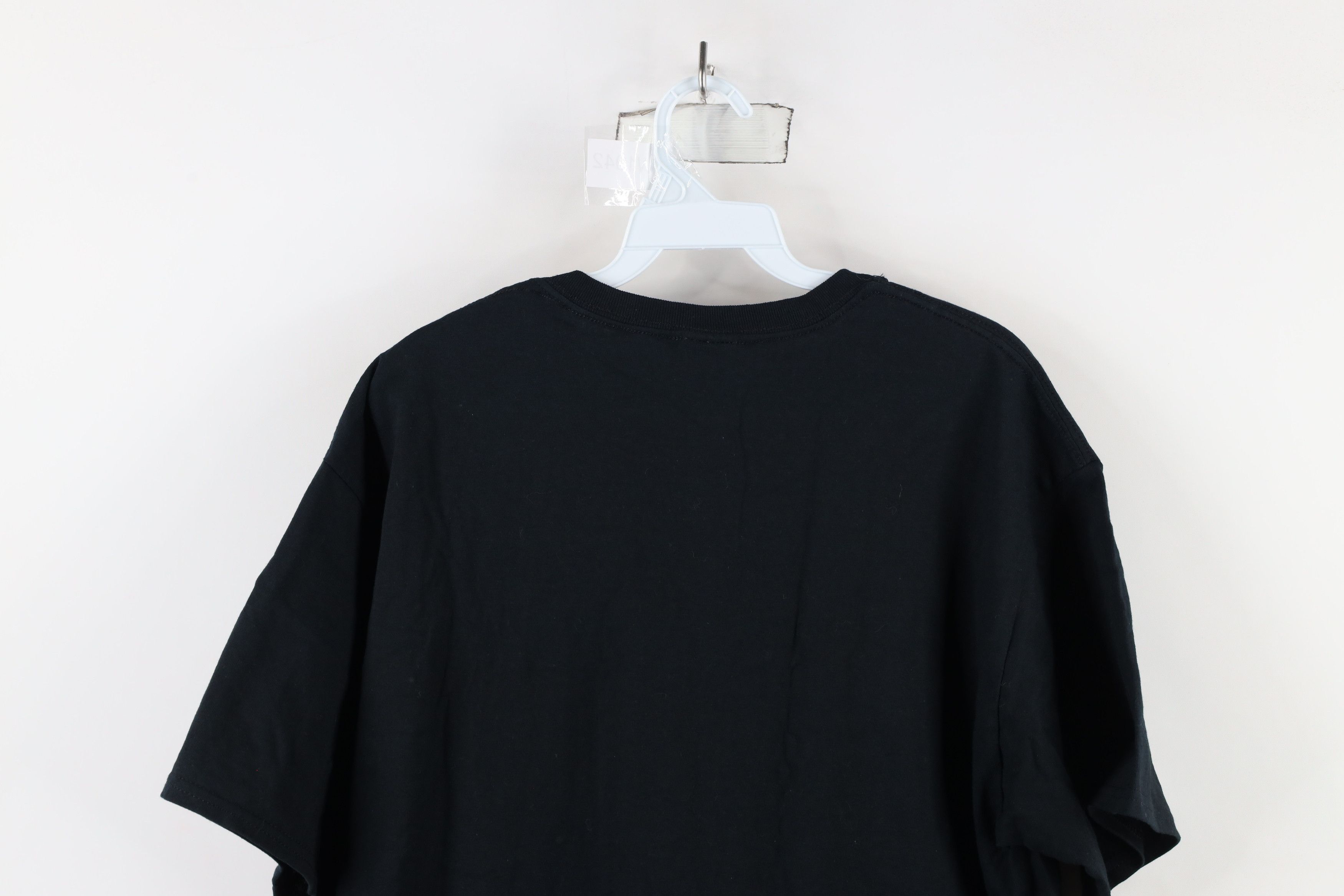 Vintage Vintage 90s Streetwear Heavyweight Cotton T-Shirt Black Size US L / EU 52-54 / 3 - 9 Thumbnail