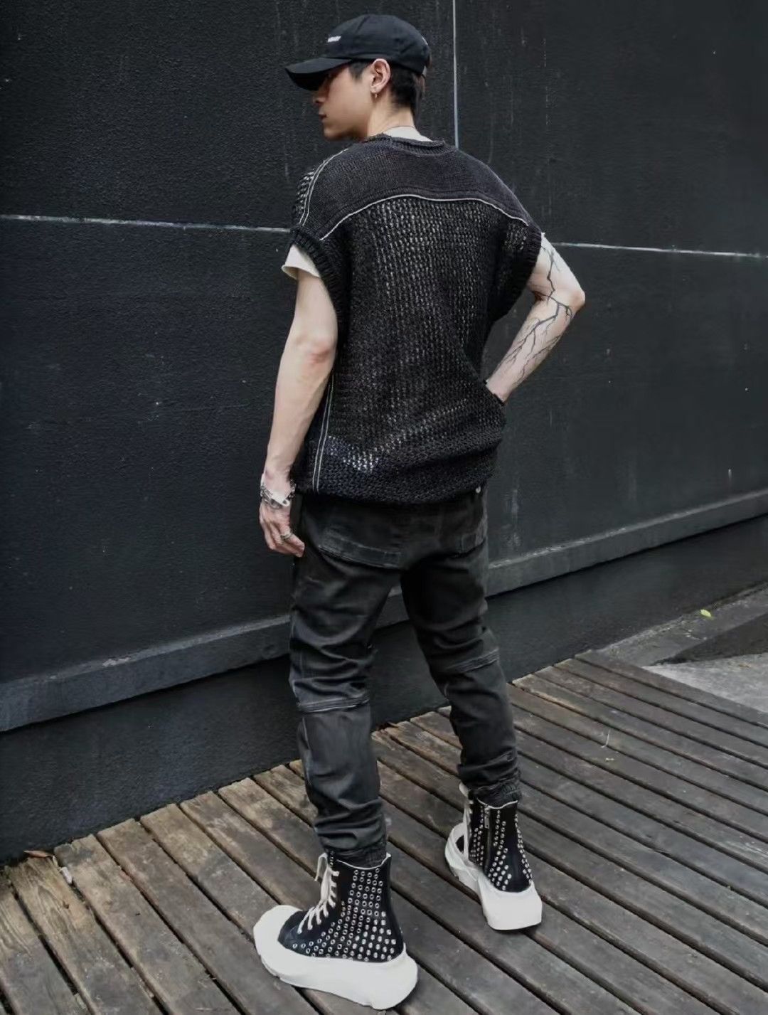Rick Owens Drkshdw RICK OWENS ABSTRACT RAMONES SNEAKERS SZ42 Size US 9 / EU 42 - 13 Thumbnail