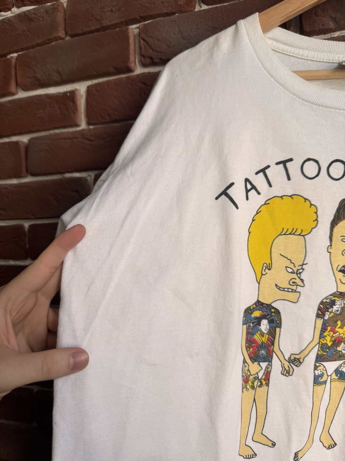Vintage Beavis & Butthead Tattoos Rules” tee Cartoon Movie T Shirt Size US L / EU 52-54 / 3 - 6 Thumbnail