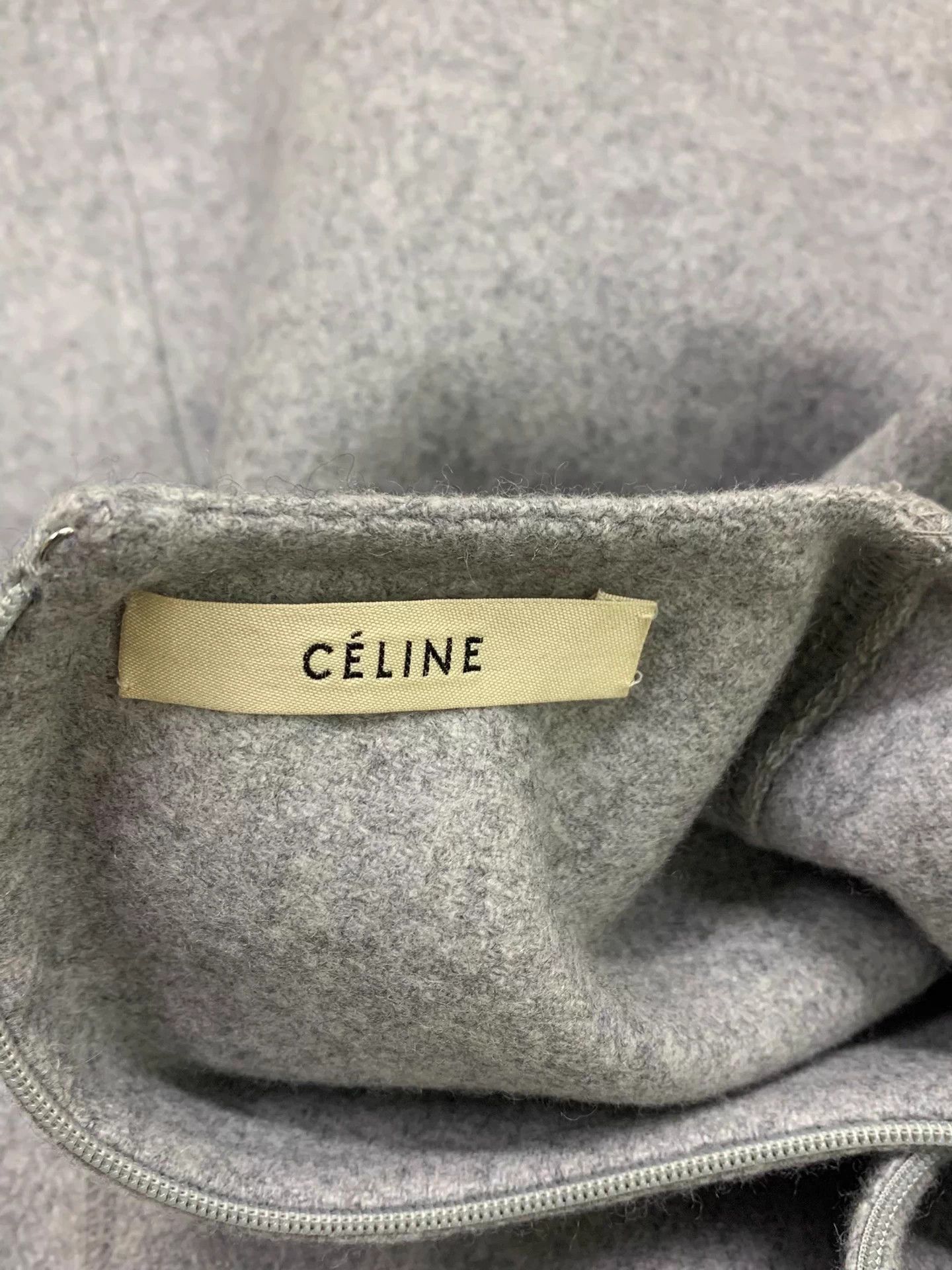Celine Old Celine gray cashmere dress 34 like new Size XS / US 0-2 / IT 36-38 - 4 Thumbnail