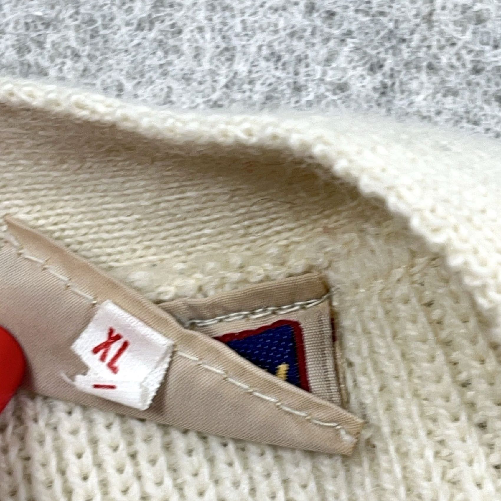 Vintage Vintage Glenhusky Cardigan Sweater XL Cream Wool Knit Elbow Pads Scotland Size US XL / EU 56 / 4 - 6 Thumbnail