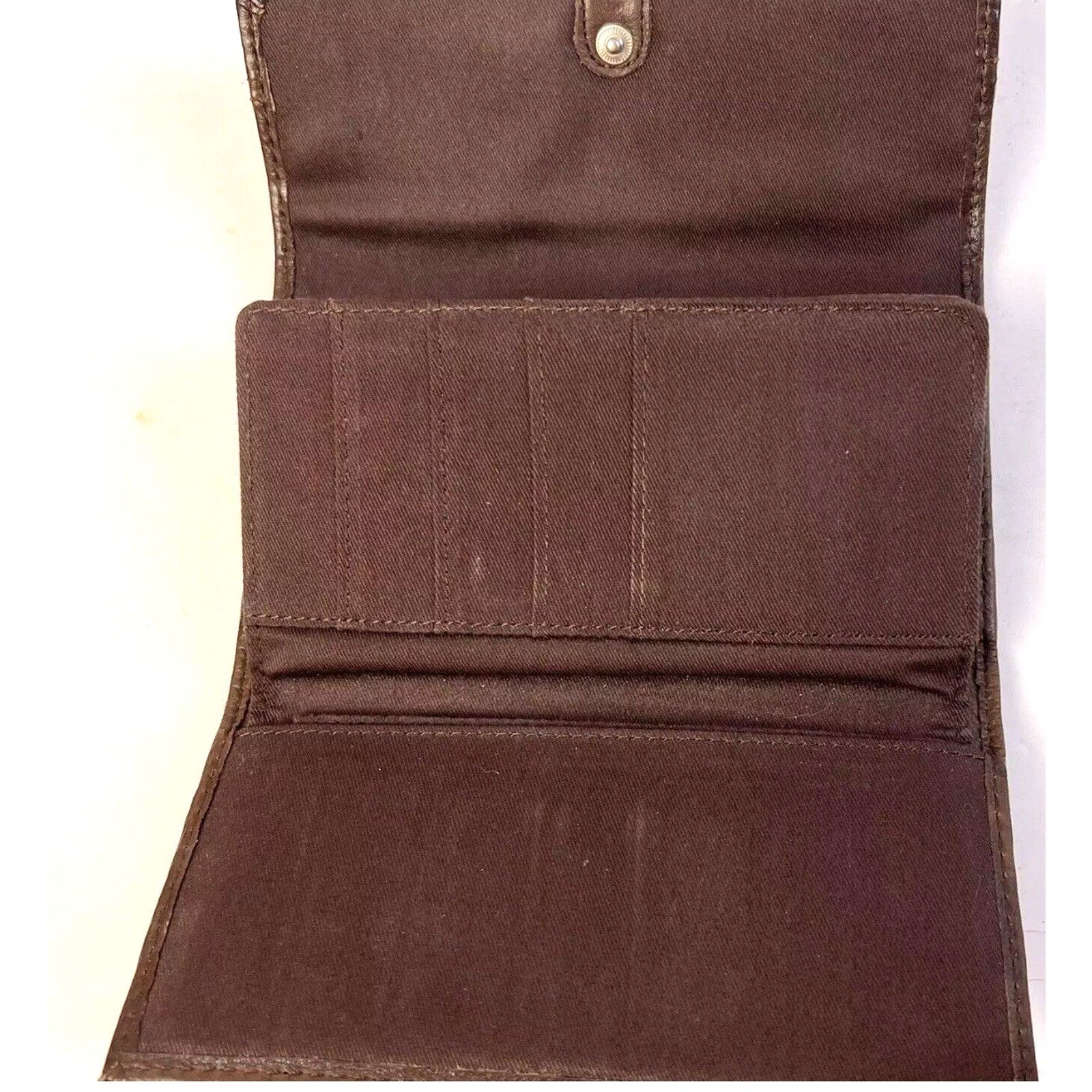 Fossil Fossil Flap Clutch Wallet Women Leather Credit Card Holder Size ONE SIZE - 6 Thumbnail