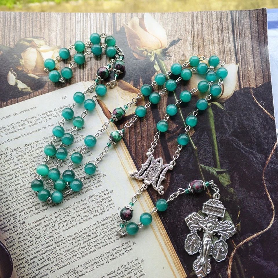 Jewelry St Benedict Crucifix Cross Rosary Necklace Size ONE SIZE - 5 Thumbnail