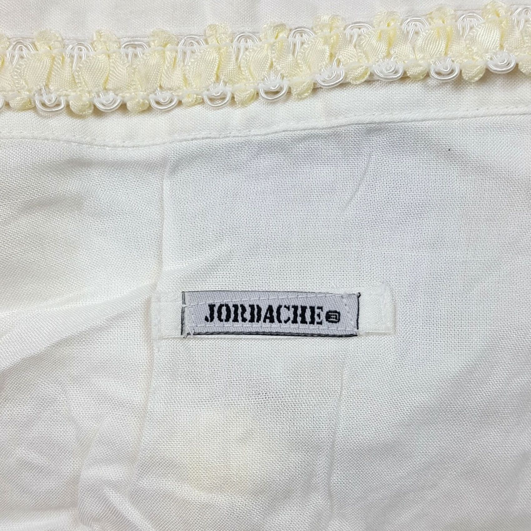 Jordache VINTAGE Jordache Preppy Shirt Womens L White Long Sleeve Button Up Collar Casual Fashion Size L / US 10 / IT 46 - 6 Thumbnail