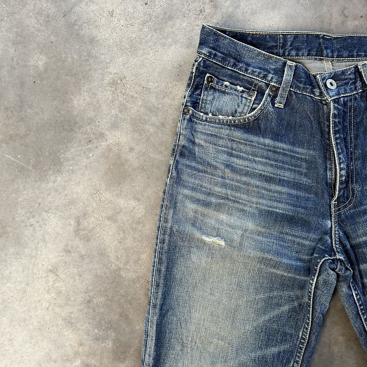 Japanese Brand W30🔥Vintage Levi’s 502 Distressed Faded Denim Sick Jean Pant Size US 30 / EU 46 - 4 Thumbnail