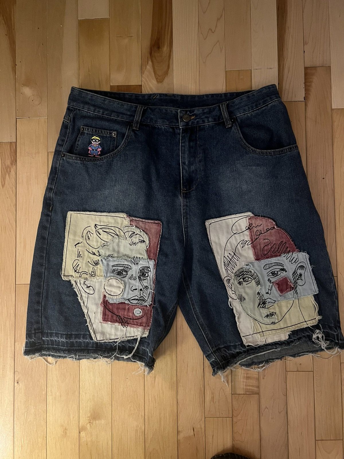 KidSuper Kid Super Patched Jorts Size US 34 / EU 50 - 1 Thumbnail