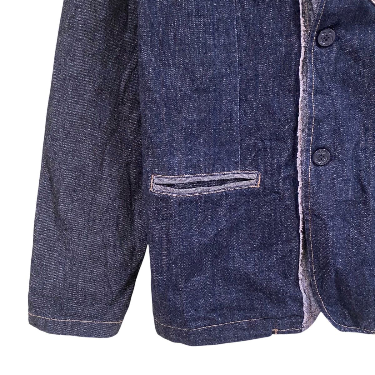 45rpm × Indigo × Japanese Brand 💥HAJA COREA INDIGO LEATHER POCKET DENIM JACKET Size US M / EU 48-50 / 2 - 4 Thumbnail