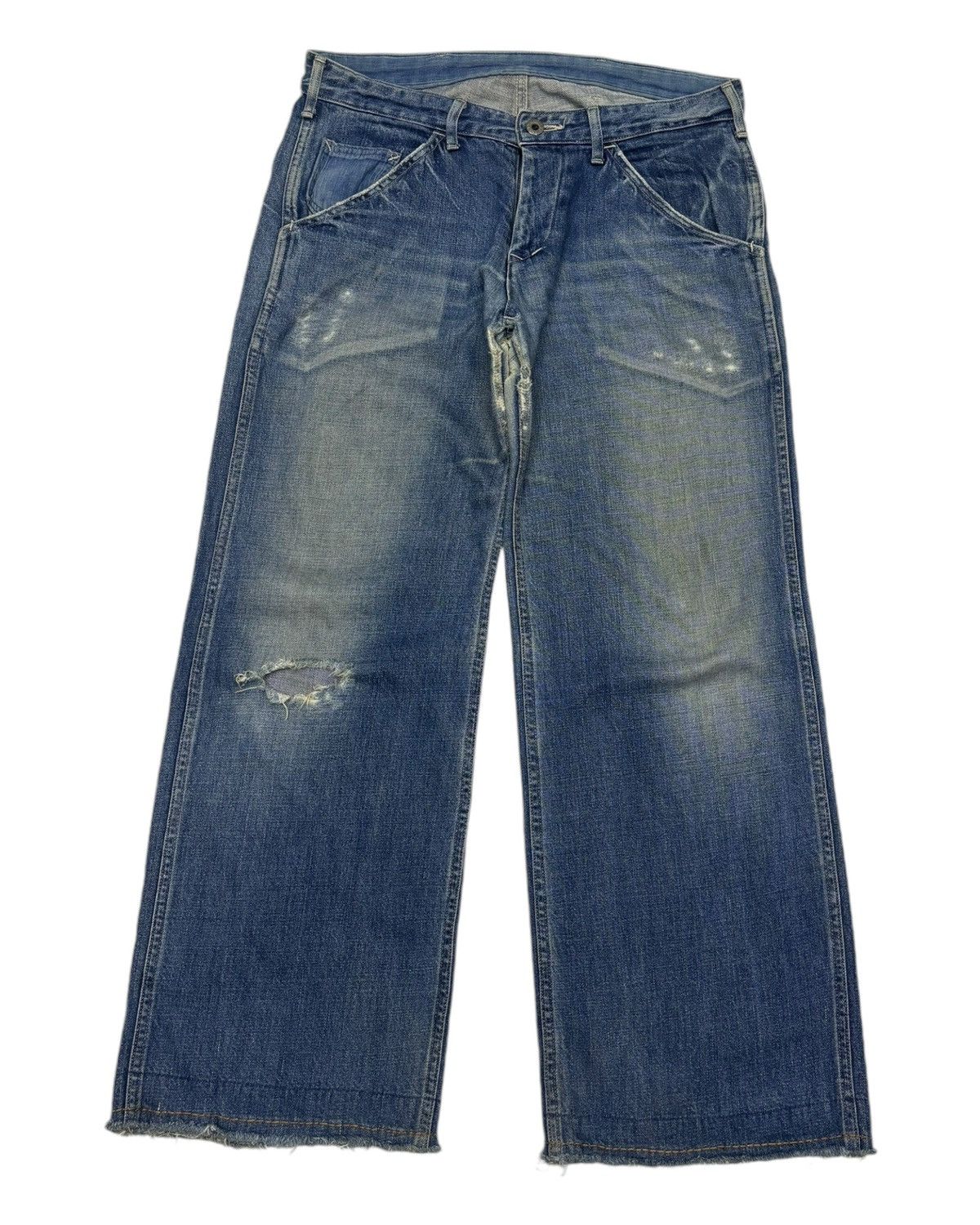 Japanese Brand × Johnbull × KOJIMA GENES JOHN BULL KOJIMA WIDE LEG BAGGY JEANS 45rpm Style Size US 32 / EU 48 - 7 Thumbnail