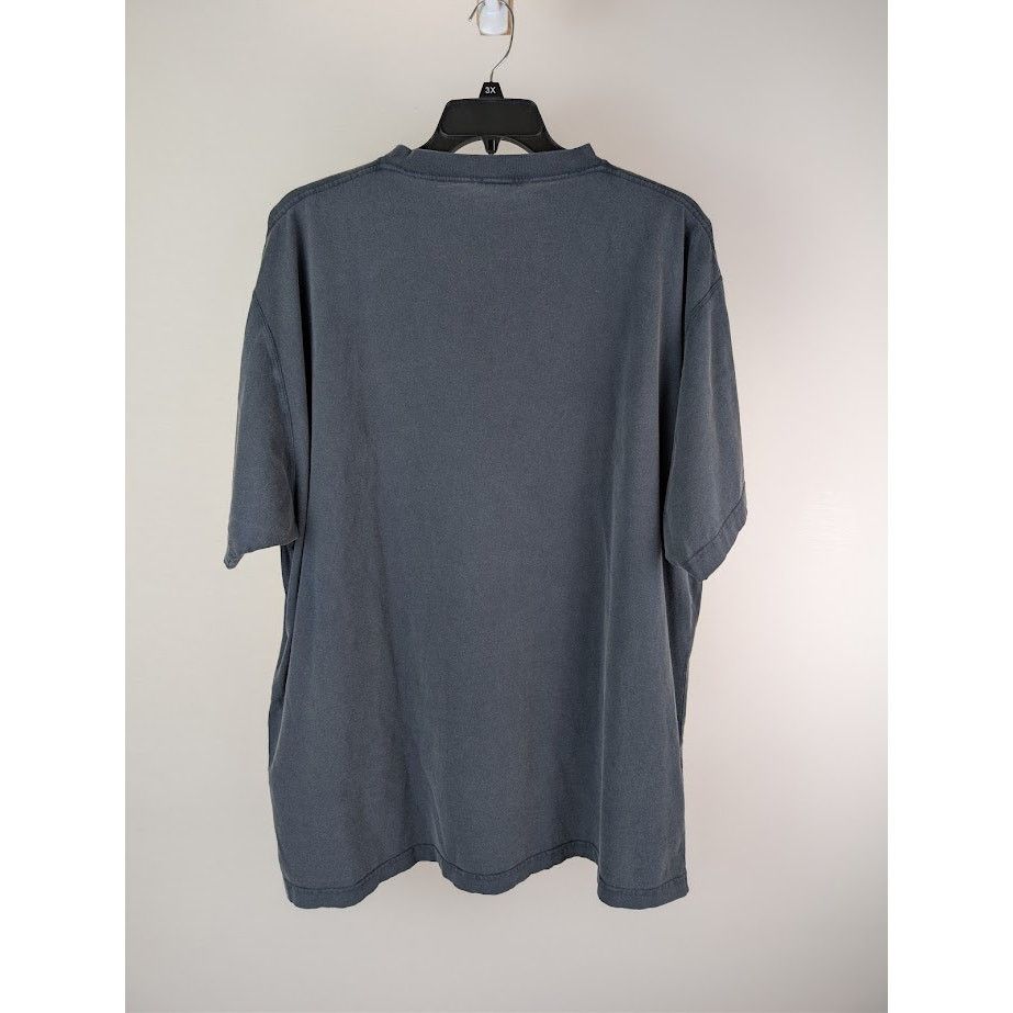 Balenciaga o1rshd1 Luxury Tee Shirt in Blue Size US L / EU 52-54 / 3 - 16 Thumbnail