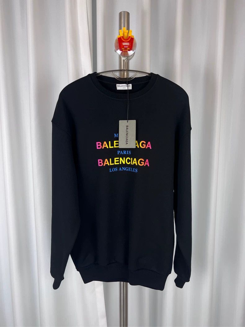 Balenciaga Balenciaga Black Hoodie Rainbow Slogan logo Size US XS / EU 42 / 0 - 1 Thumbnail