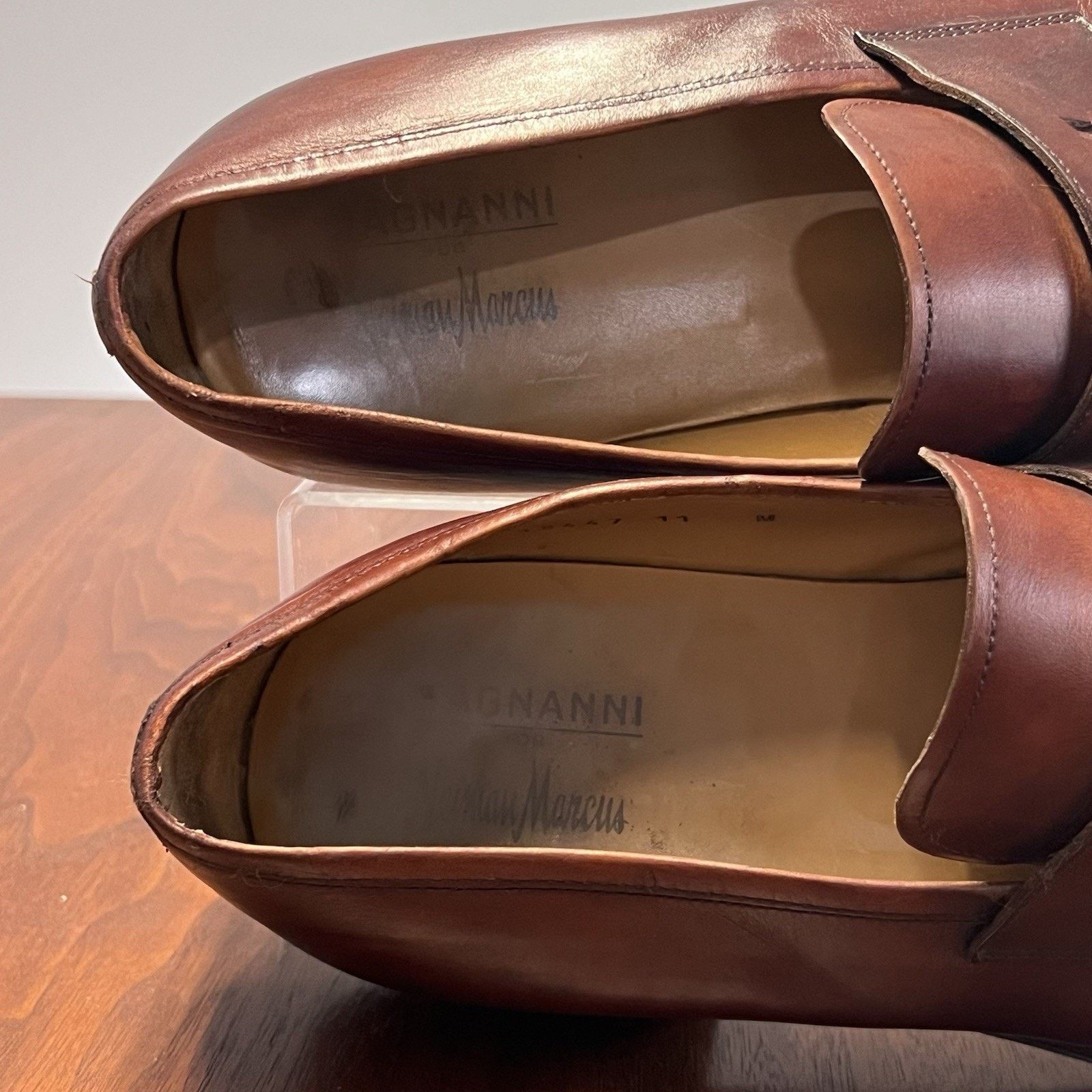 Magnanni Magnanni Walden 11M Slip On Penny Loafer 15447 Mahogany Size US 11 / EU 44 - 8 Thumbnail