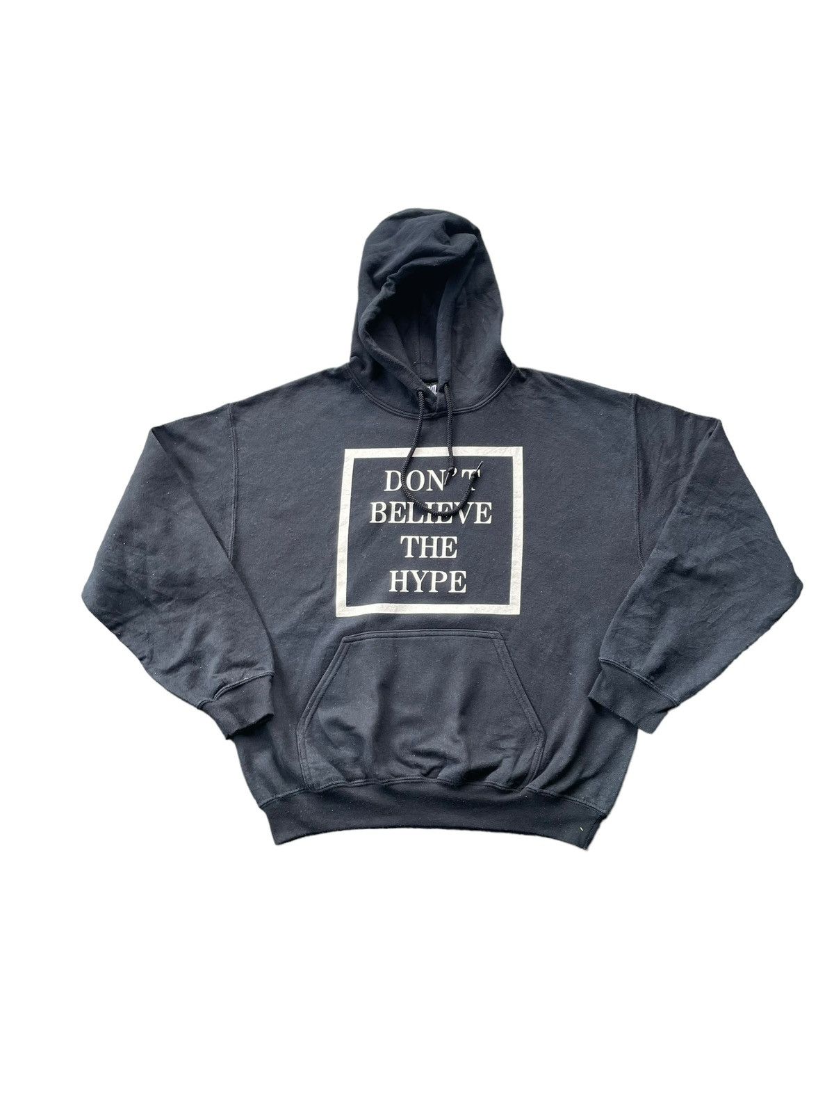 image of Kiks Tyo Kikstyo Dont Believe The Hype Hoodie in Black, Men's (Size Large)