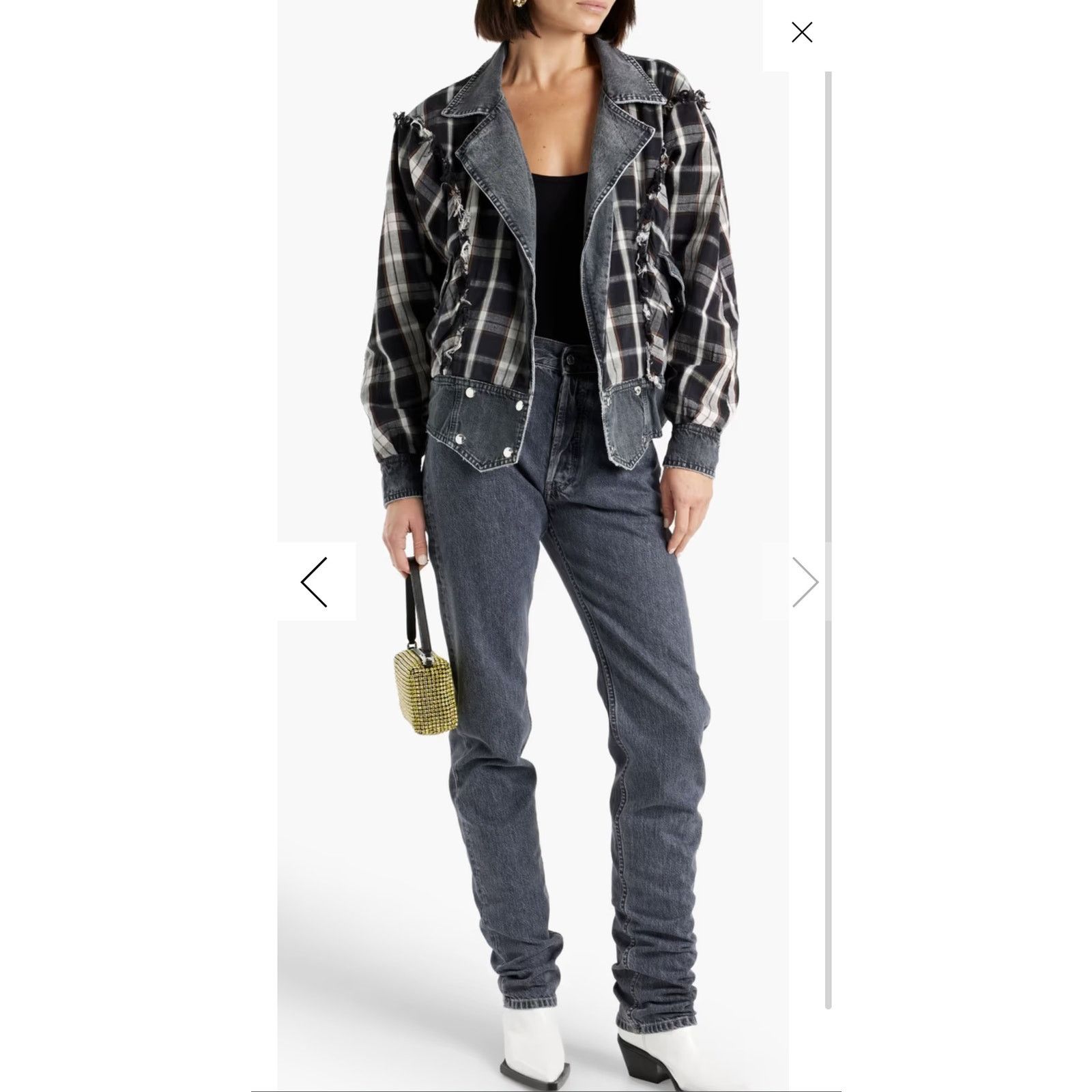 Retrofete RETROFÊTE Ellie reversible distressed denim jacket Size M / US 6-8 / IT 42-44 - 3 Thumbnail
