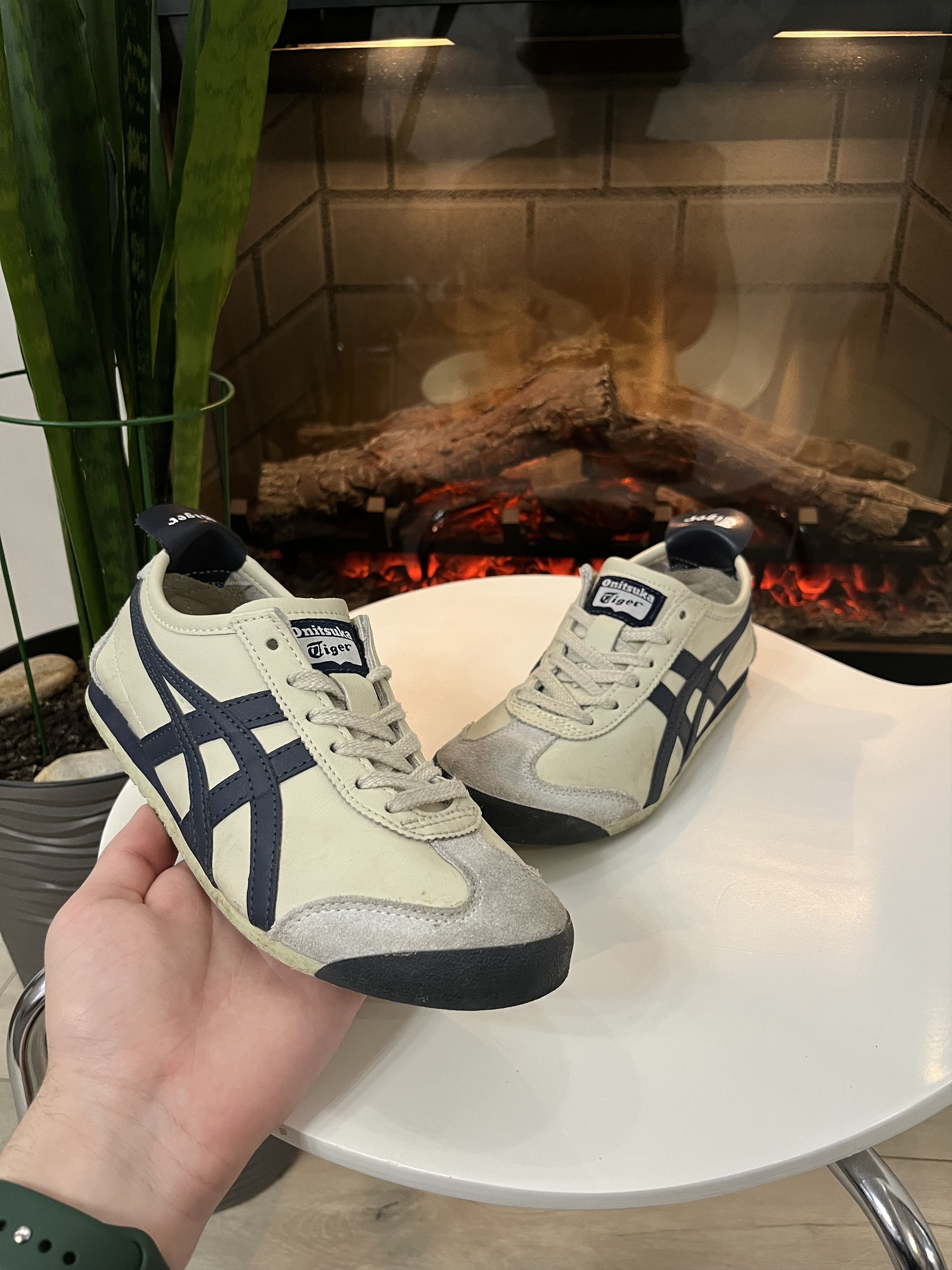 Asics 🔥00'ONITSUKA TIGER ASICS MEXICO 66 VINTAGE LEATHER SNEAKERS Size US 7 / IT 37 - 8 Thumbnail