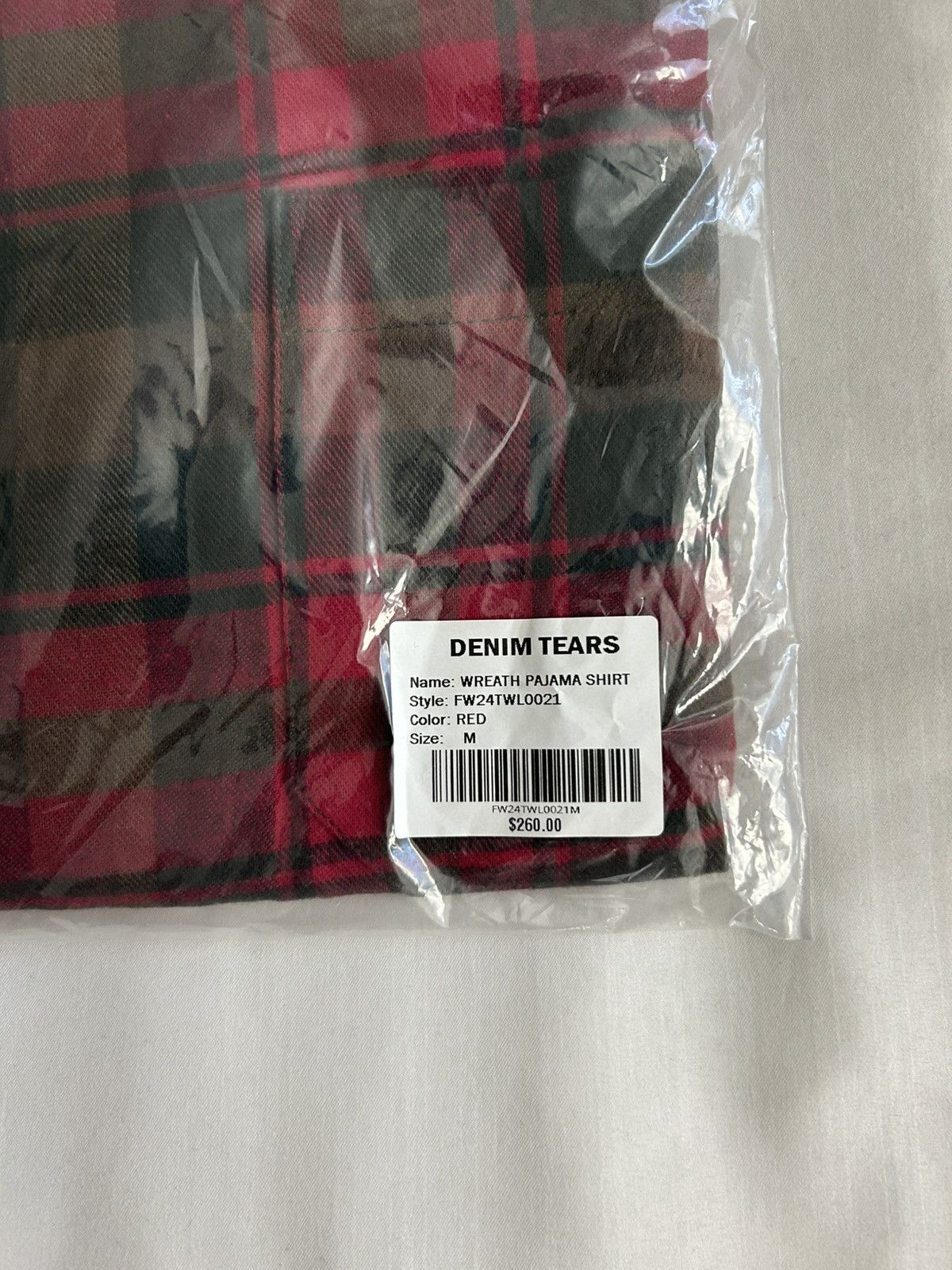 DENIM TEARS Denim Tears Cotton Wreath Pajama Shirt Long Sleeve Flannel Size US M / EU 48-50 / 2 - 14 Thumbnail