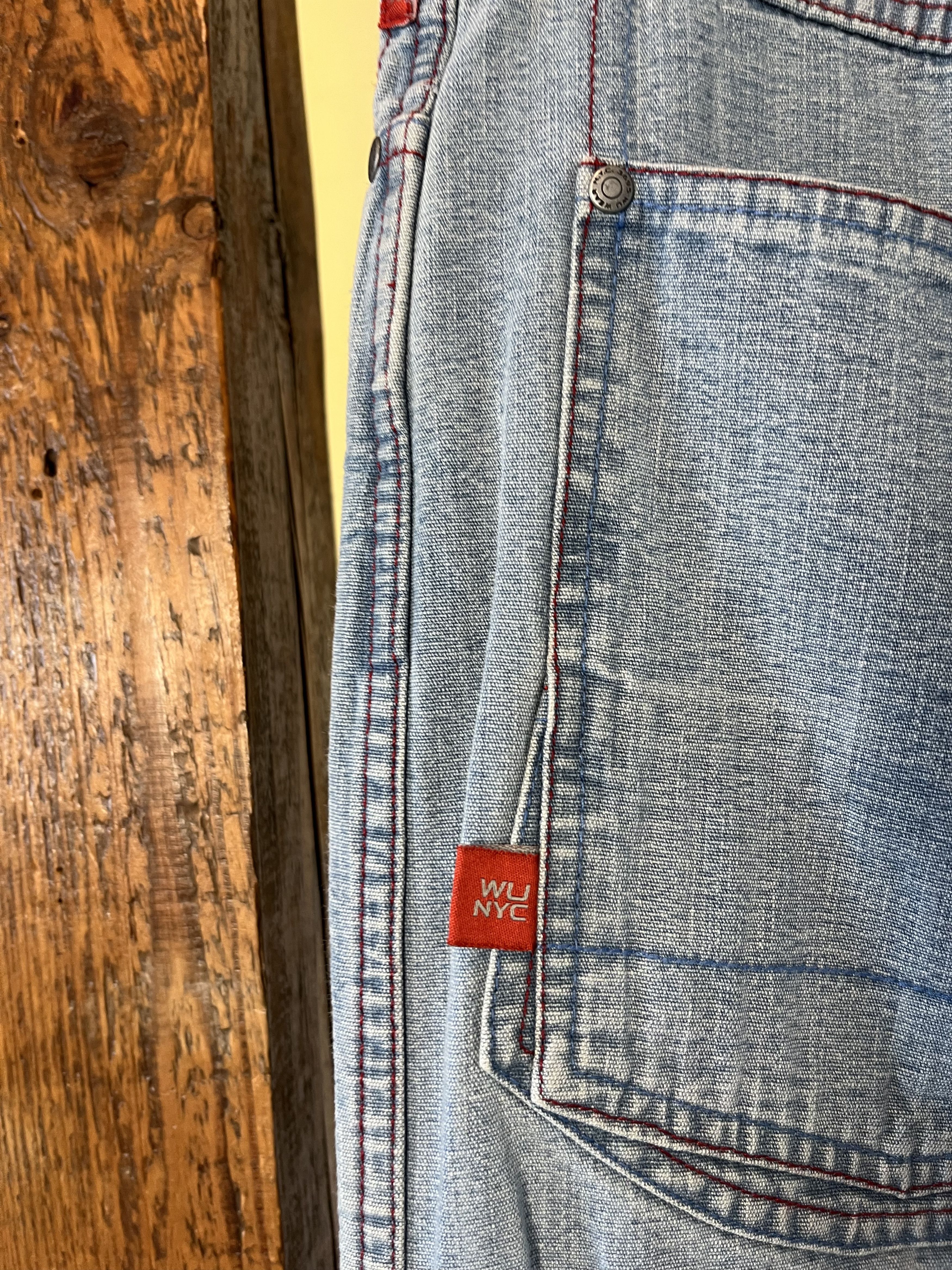 Vintage × Wu-Tang Clan DSWT Vintage 90s Wu-Wear Baggy Denim Jeans Size US 38 / EU 54 - 11 Thumbnail
