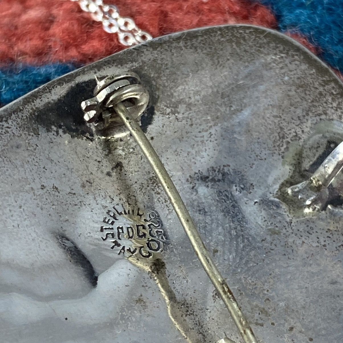 Kapital × Vintage Vtg 70s Taxco Sterling Silver Abalone Tribal Archer Necklace Size ONE SIZE - 4 Thumbnail