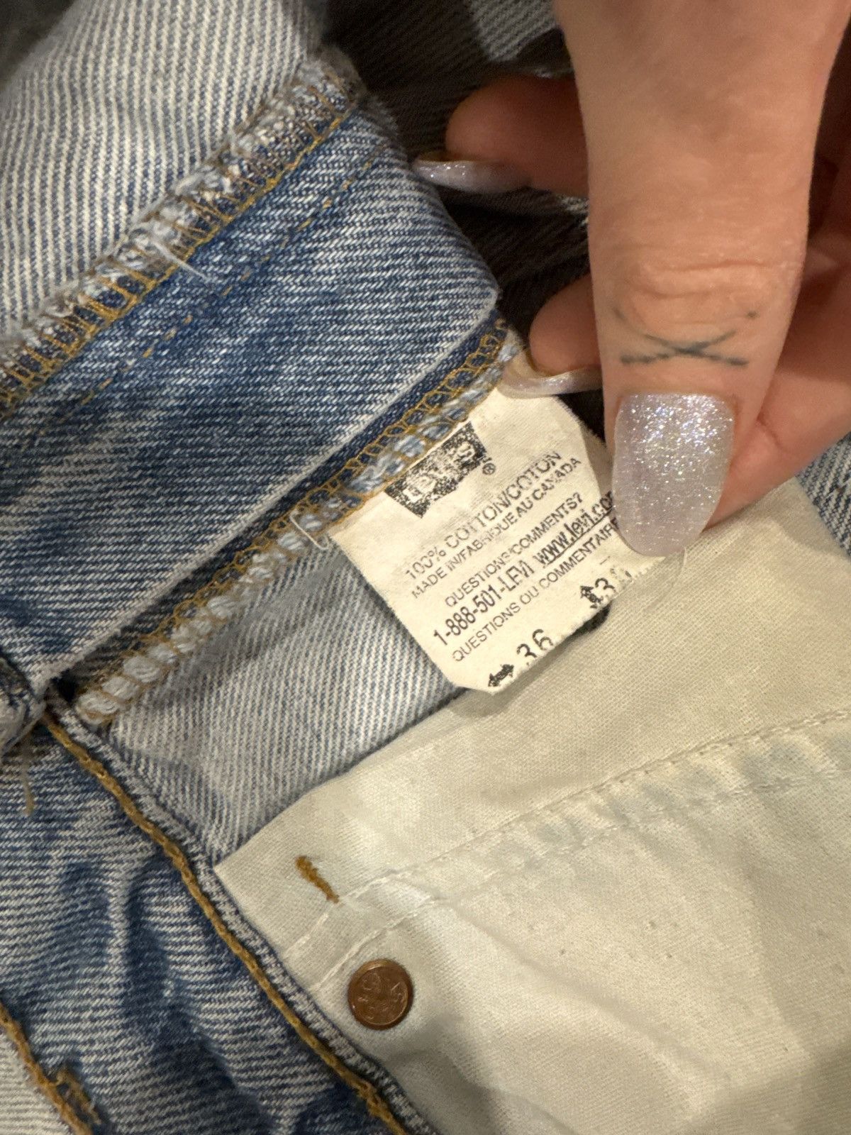 Levi's Vintage Clothing Levi's Levis Orange Tab 619 Vintage Light Wash Denim Jeans Size US 36 / EU 52 - 4 Thumbnail