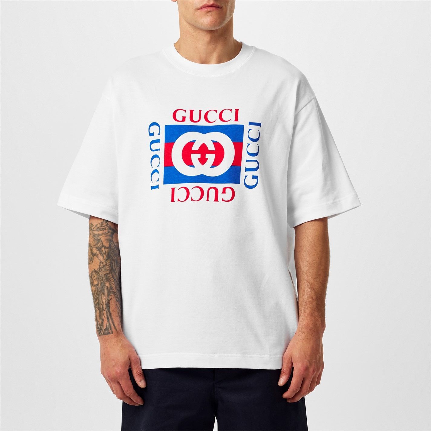 Gucci GUCCI Box Logo T-Shirt Size US L / EU 52-54 / 3 - 2 Thumbnail