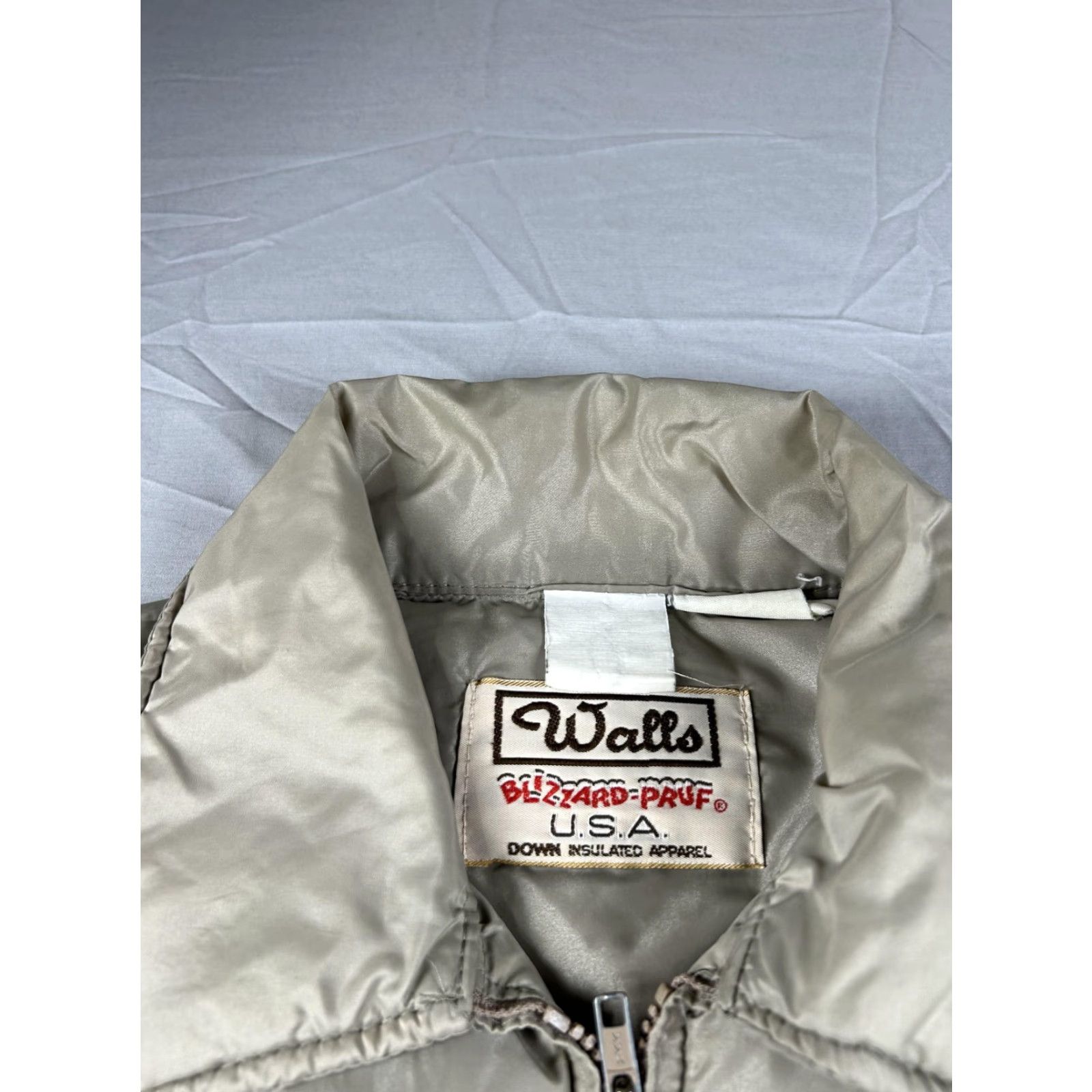 Walls VINTAGE Walls Blizzard-Pruf Jacket Mens XL Puffer Coat Nylon Down Gray Casual, Workwear, 80s Western Size US XL / EU 56 / 4 - 4 Thumbnail