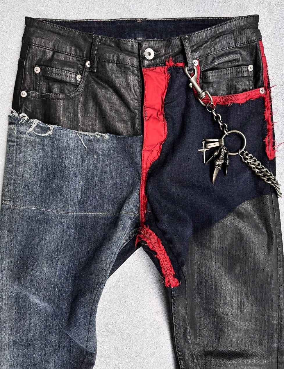 Rick Owens AW19 LARRY Reconstructed Detroit Cut Denim