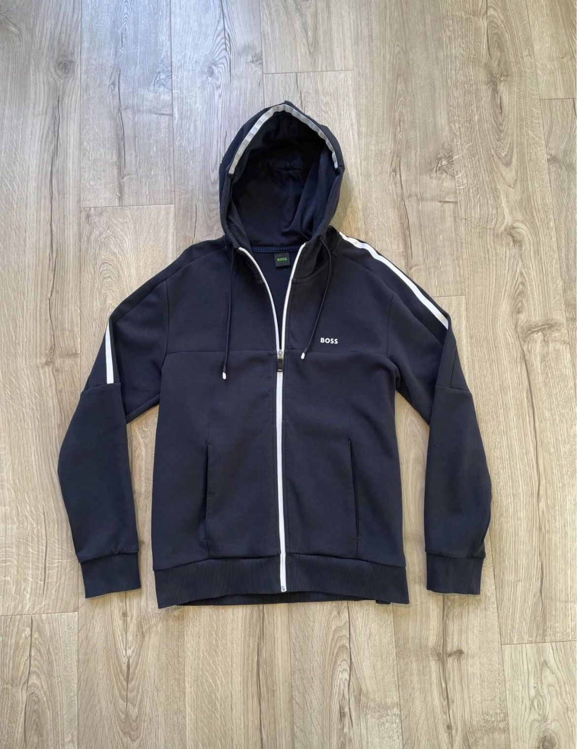 Hugo Boss hugo boss navy zip up hoodie Size US M / EU 48-50 / 2 - 1 Thumbnail