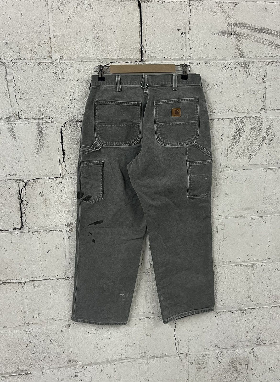 Carhartt Carhartt carpanter cargo pants thrashed faded moss green Size US 30 / EU 46 - 1 Thumbnail