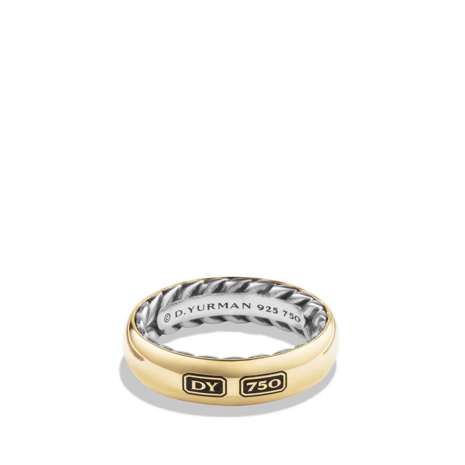 David Yurman o1w1db10526 R15728M/Size 10/ Steamline Band Ring in Golden Size ONE SIZE - 1 Preview