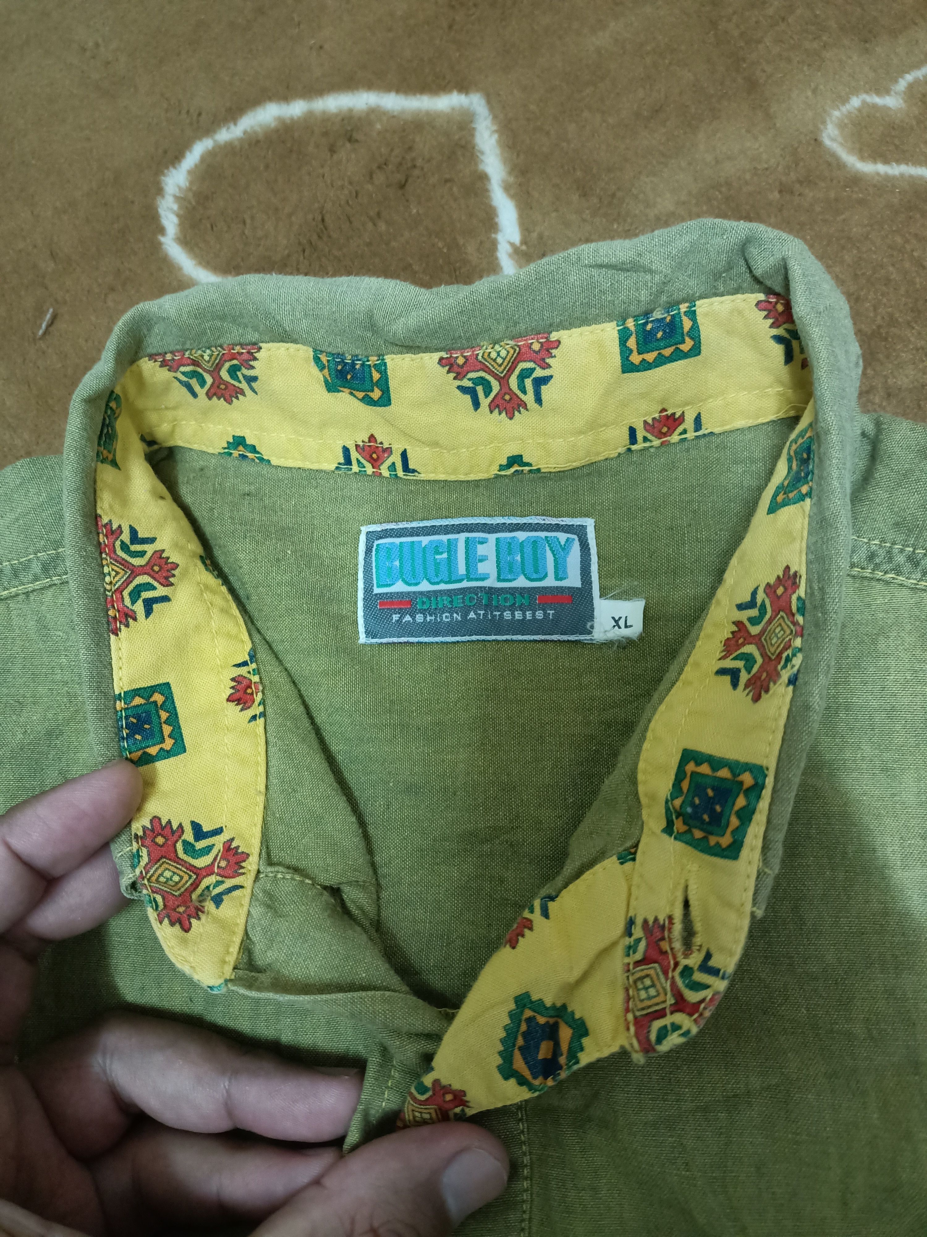 Bugle Boy Vintage 90s Bugle Boy double pockets shirt Size US XL / EU 56 / 4 - 6 Thumbnail
