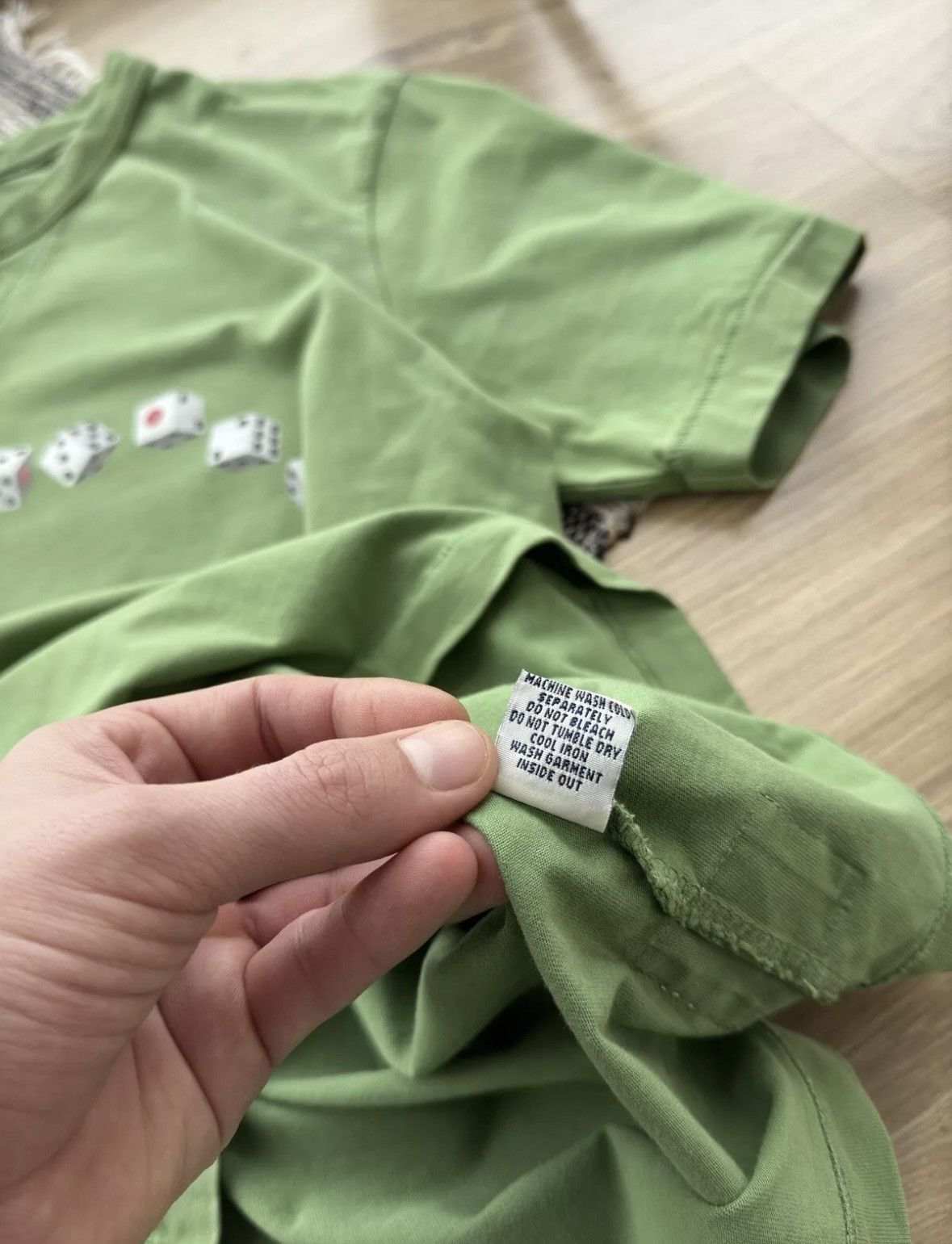 Evisu Vintage Evisu Y2K big logo green distressed tee Size US L / EU 52-54 / 3 - 10 Thumbnail