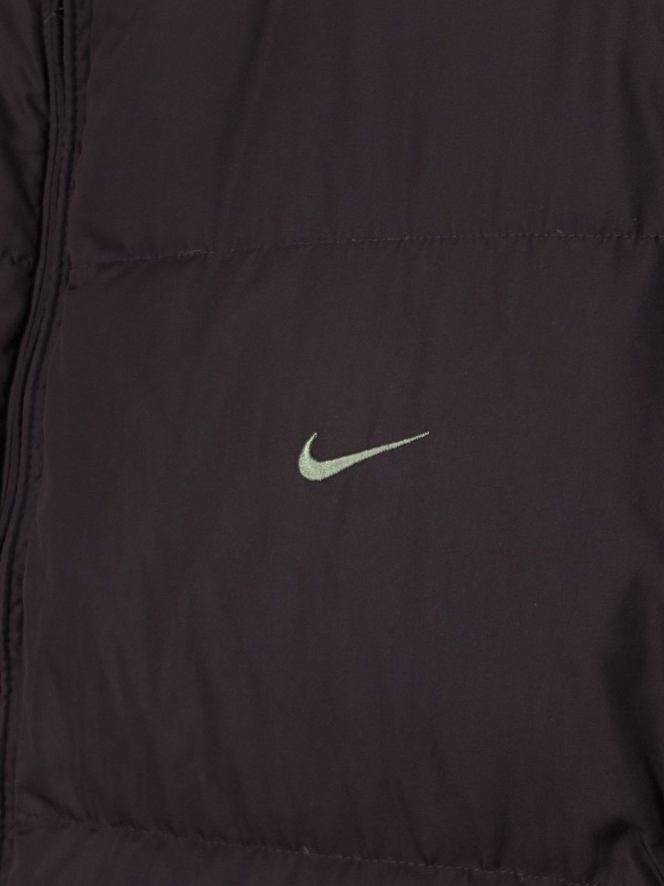 Nike 00s Vintage Nike Brown with Cherry Shade Down Puffer Vest Size US L / EU 52-54 / 3 - 7 Thumbnail