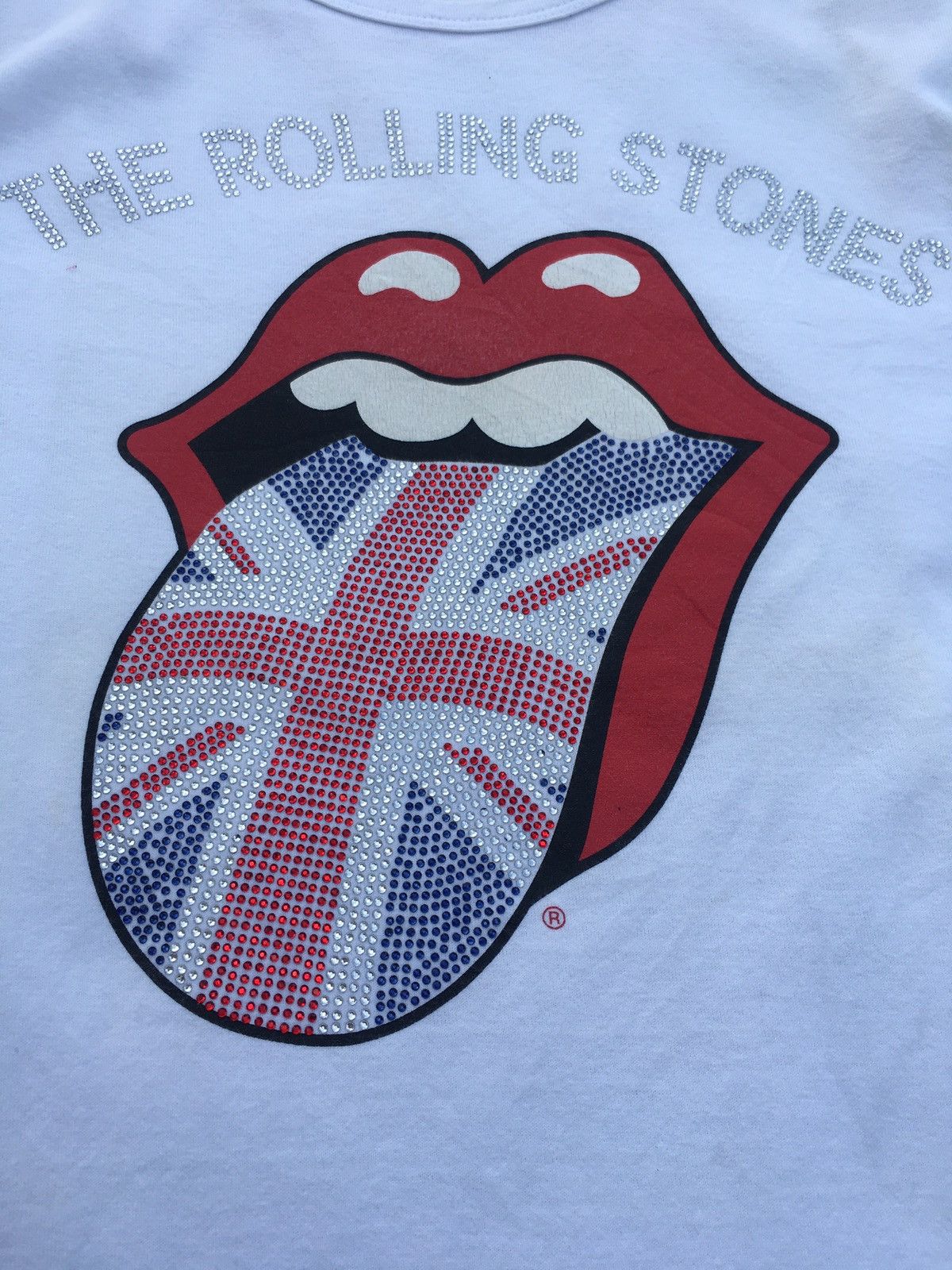 Band Tees Rare The Rolling Stones Rhinestones US Flag Tshirt Size US S / EU 44-46 / 1 - 14 Thumbnail