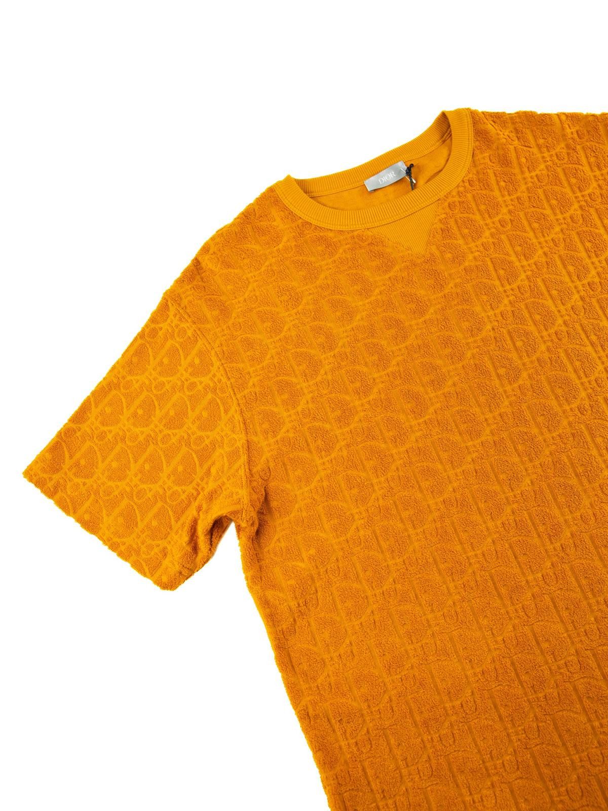 Dior Dior Oblique Towelling Orange T Shirt Size US S / EU 44-46 / 1 - 4 Thumbnail