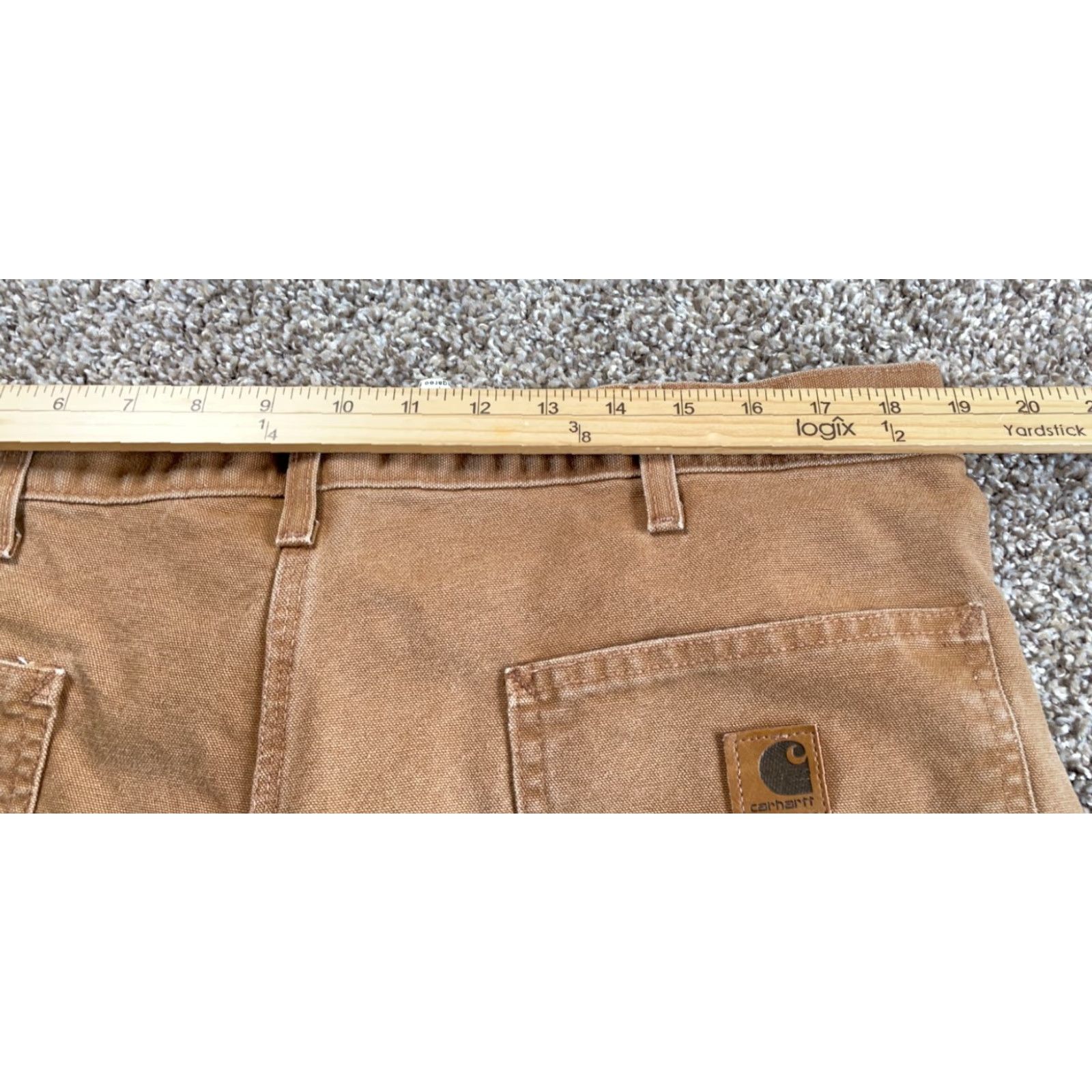 Carhartt VINTAGE Carhartt Pants Carpenter Canvas Men's 38 x 30 Brown USA Made Size US 38 / EU 54 - 5 Thumbnail