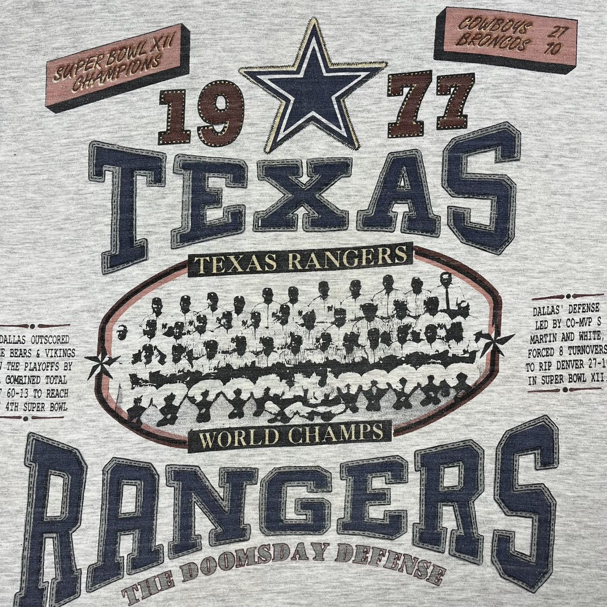 MLB Vintage MLB Texas Rangers rare tee 90’s Size US XL / EU 56 / 4 - 4 Thumbnail