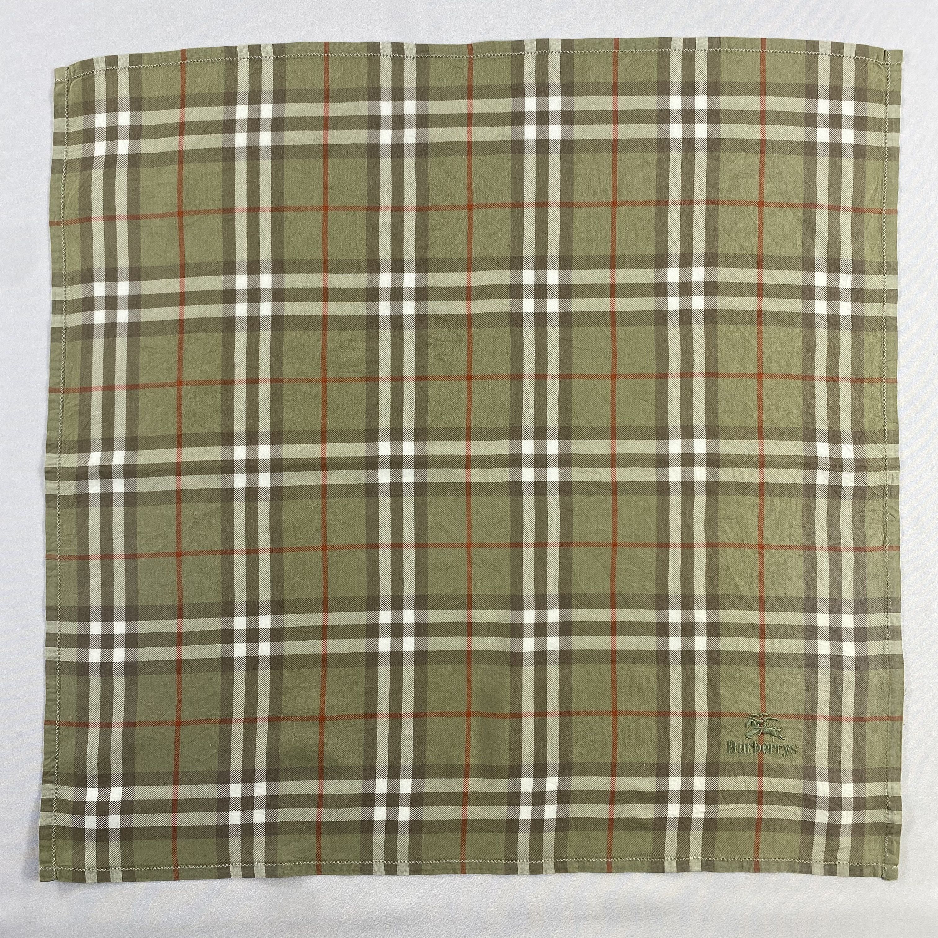 Burberry × Vintage Burberry Handkerchief / Neckerchief / Bandana-P1414 Size ONE SIZE - 1 Thumbnail