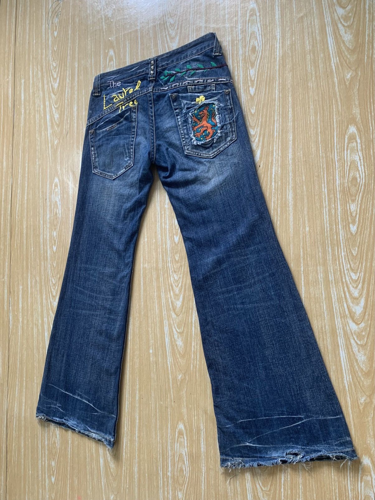 Beauty Beast × Le Grande Bleu (L.G.B.) 🔥 Drive Jeans Flare Denim Pants Size US 30 / EU 46 - 8 Thumbnail
