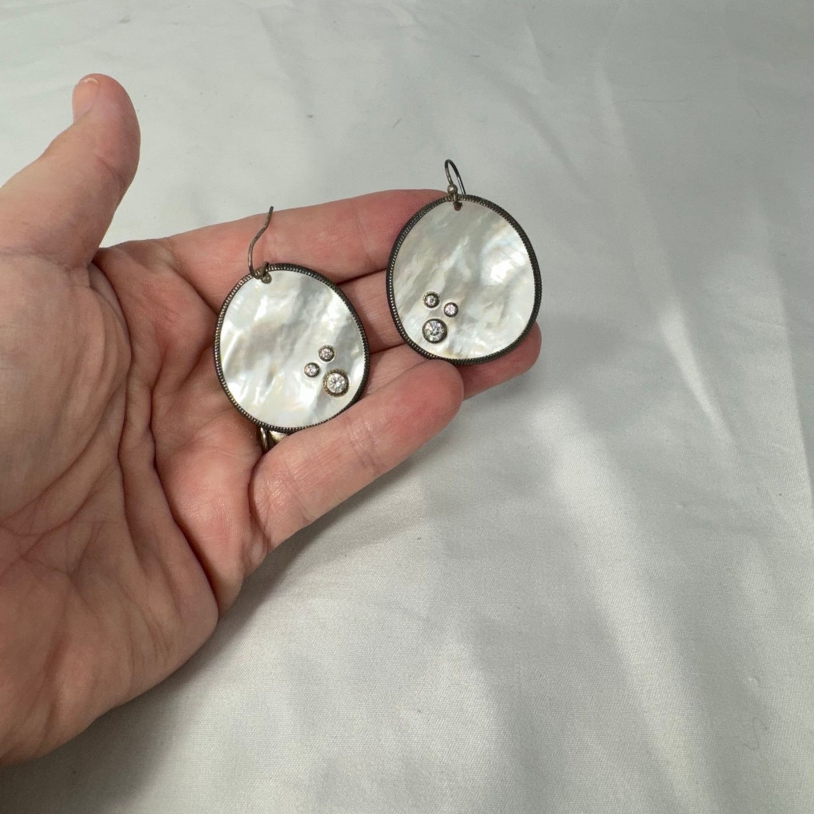 NBDN Nobrandedon VTG Silpada mother of pearl and sterling earrings Size ONE SIZE - 3 Thumbnail
