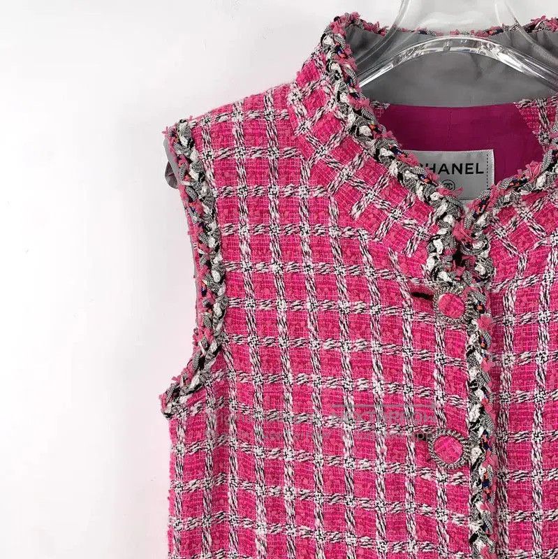 Chanel Chanel Pink Cotton Dress for Women . Size XS / US 0-2 / IT 36-38 - 3 Thumbnail