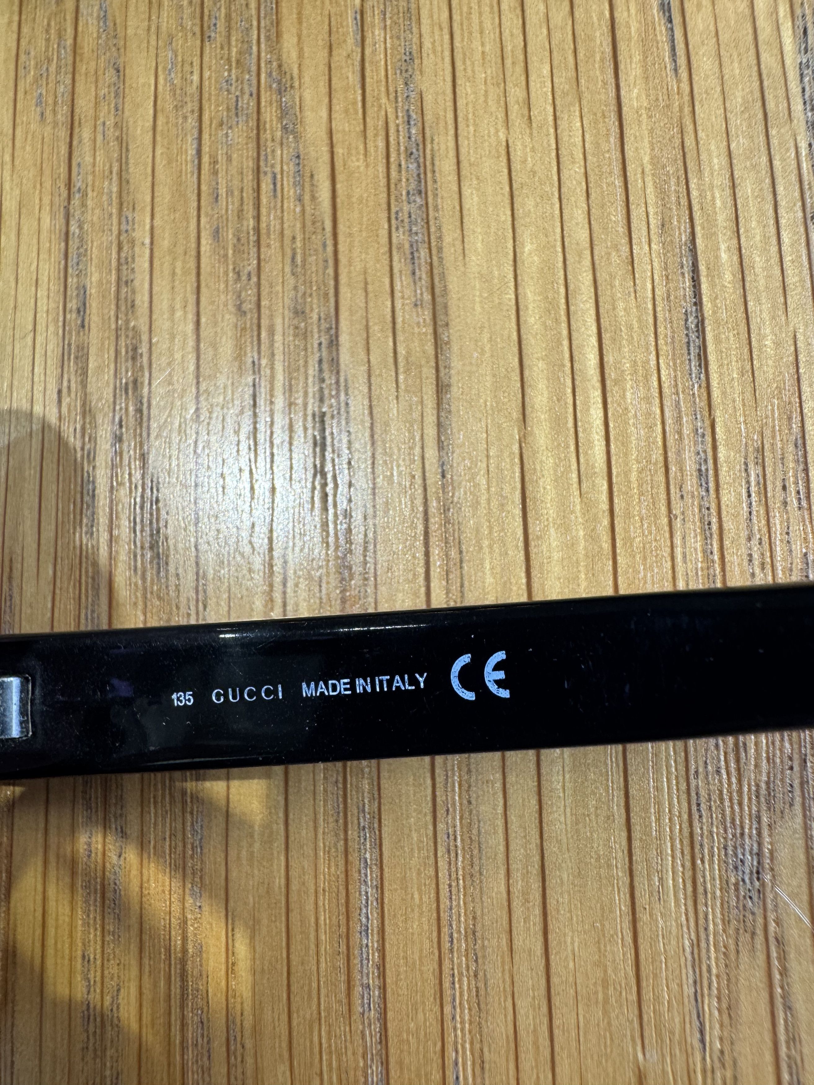 Gucci Gucci '90s Black Monogram Half-Rim Glasses Size ONE SIZE - 5 Thumbnail