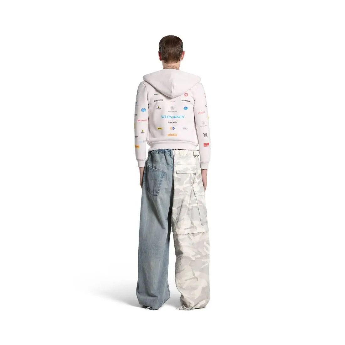 Balenciaga o1tr1nto1025 Business English Zip-up Hoodie Small Fit Size US XXS / EU 40 - 4 Thumbnail
