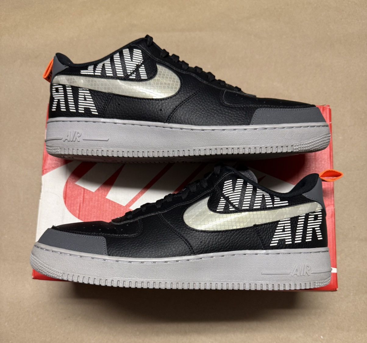 Nike Nike Air Force 1 AF1 Low Under Construction Black Men’s 14 Size US 14 / EU 47 - 1 Thumbnail