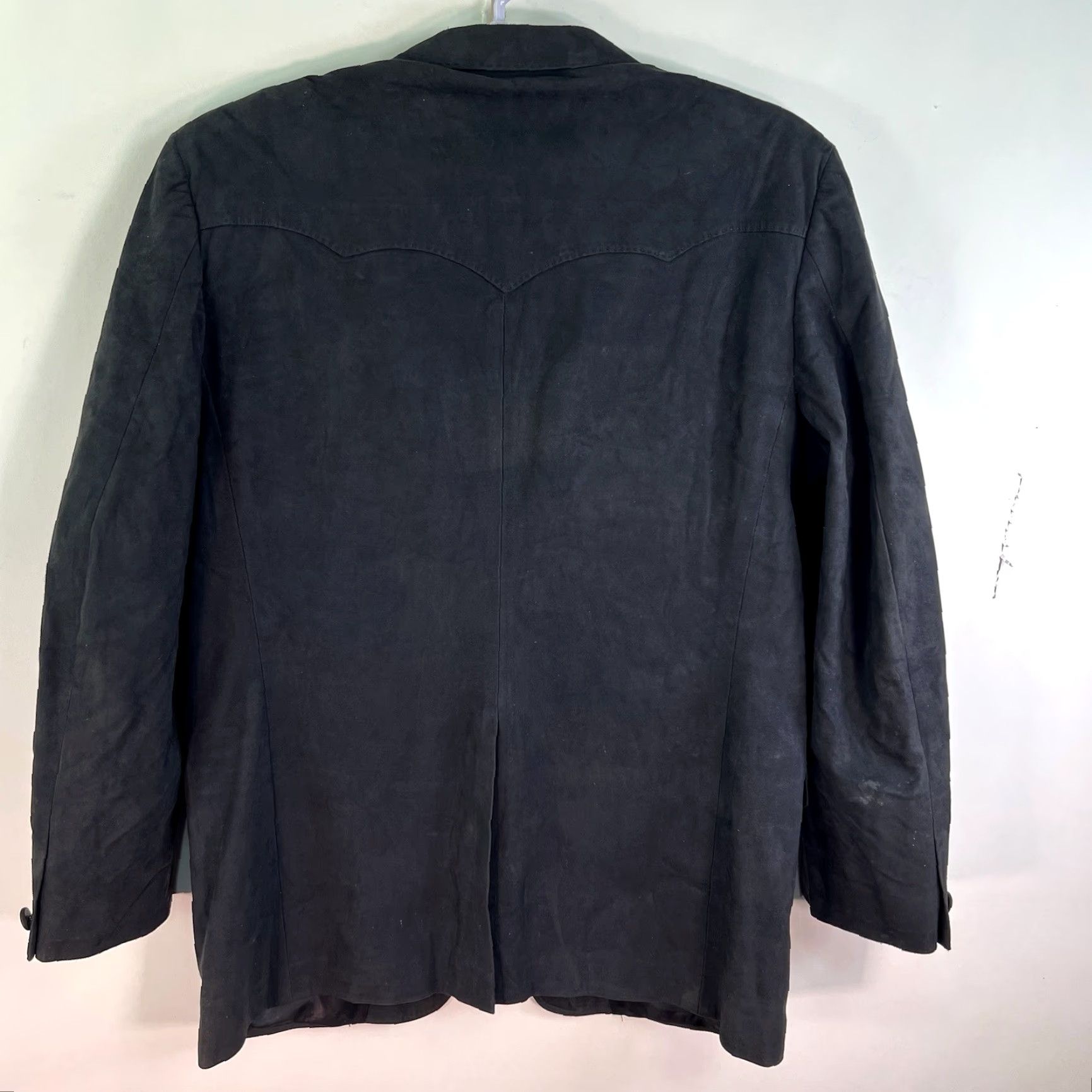 Vintage Vintage Miller Stockman Western Blazer Mens Size 44L Black Faux Leather Jacket Casual Business Size M / US 6-8 / IT 42-44 - 5 Thumbnail