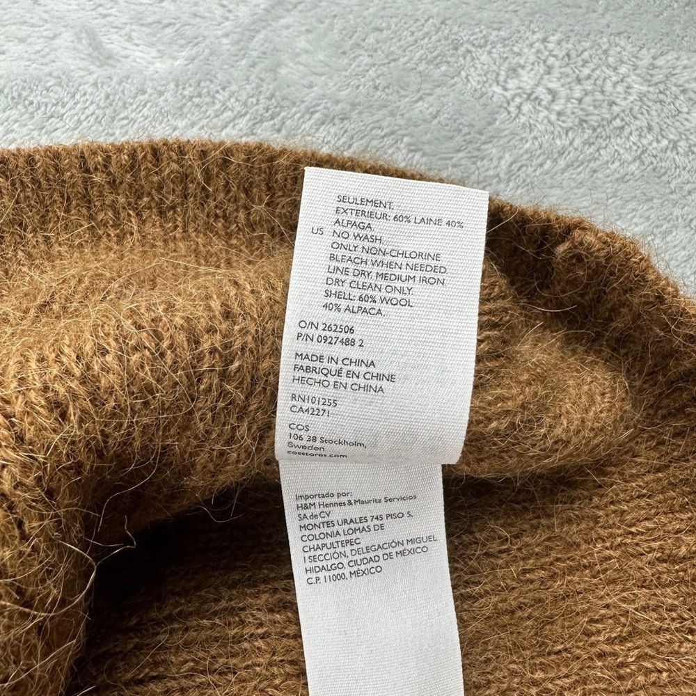 Cos COS Brown Wool / Alpaca Sweater Women’s Size M Size M / US 6-8 / IT 42-44 - 6 Thumbnail