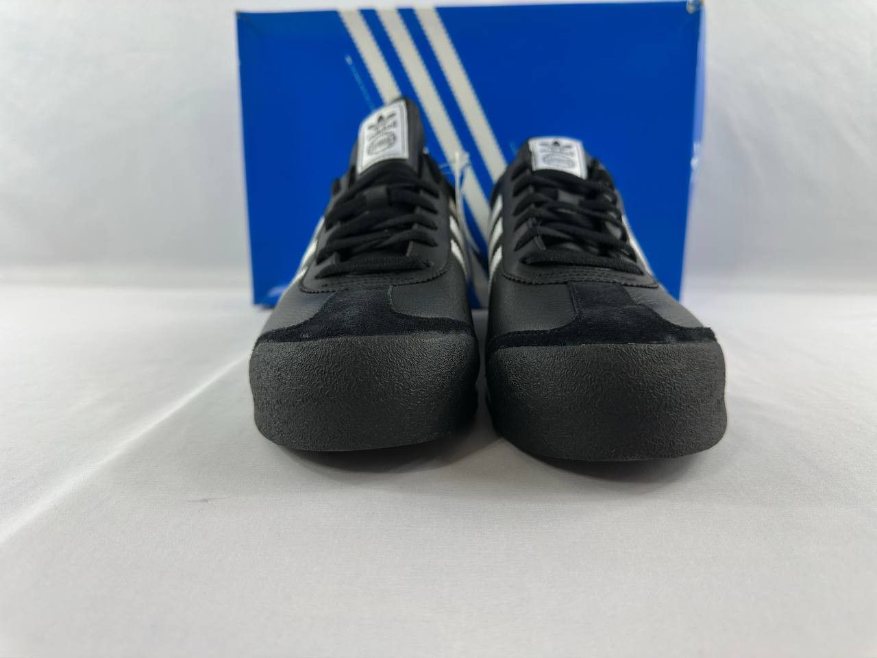 Adidas Vintage Adidas Samoa Leather Shoes Black White 2010 019351 Size US 13 / EU 46 - 2 Thumbnail