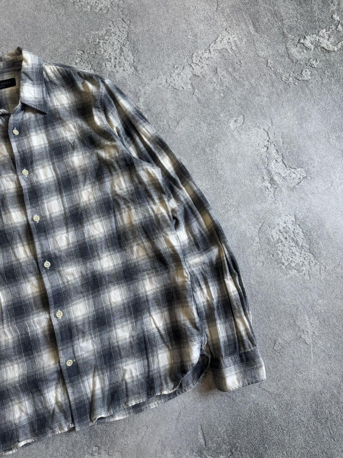 Allsaints AllSaints M Dogwood LS shirt flannel button up long sleeve Size US M / EU 48-50 / 2 - 11 Thumbnail