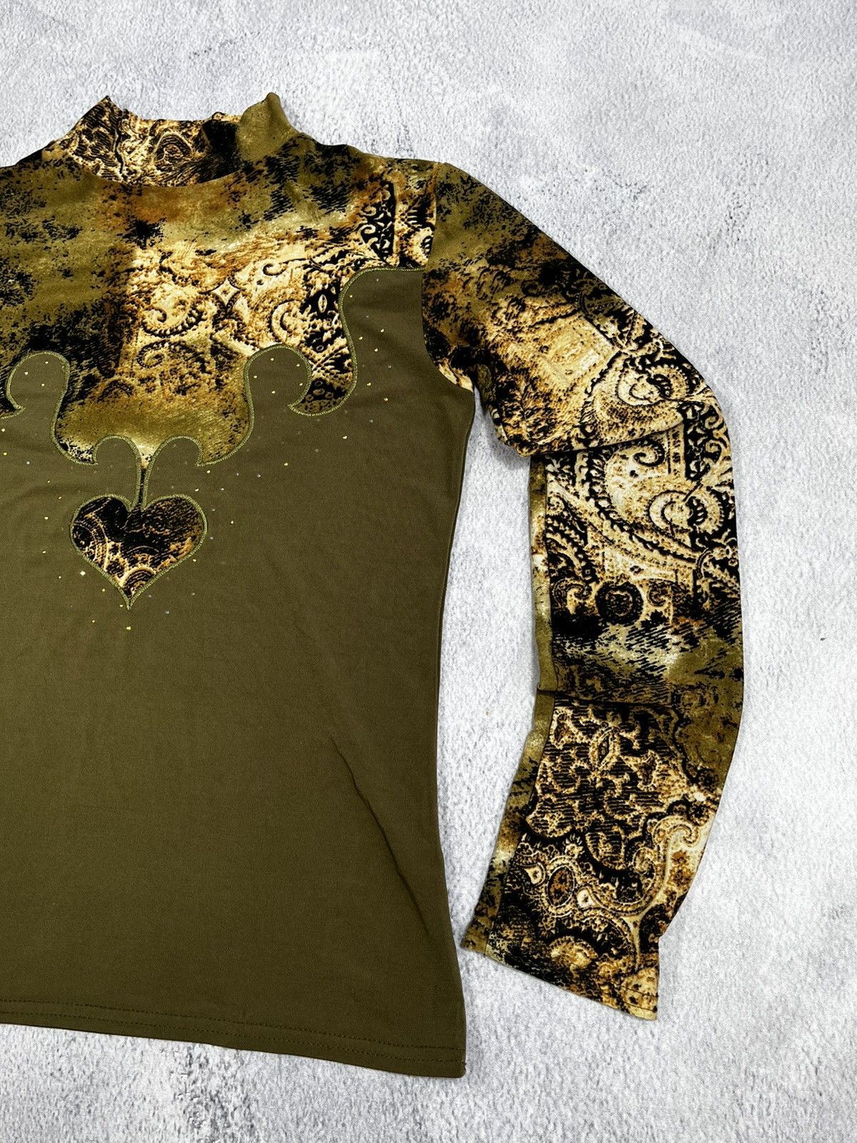 Vintage Vintage Y2K all over abstract viscose longsleeve size M Size M / US 6-8 / IT 42-44 - 4 Thumbnail