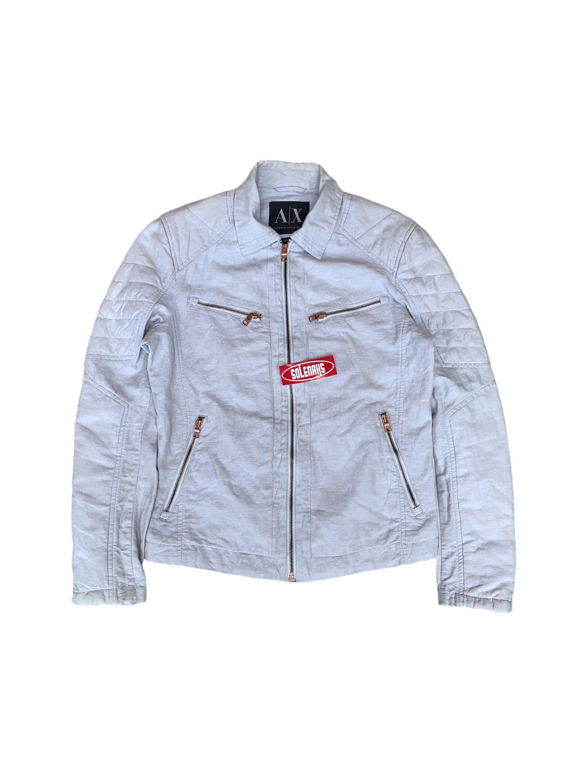 Armani Exchange × Designer Armani exchange ss 2013 biker jacket Size US S / EU 44-46 / 1 - 1 Thumbnail