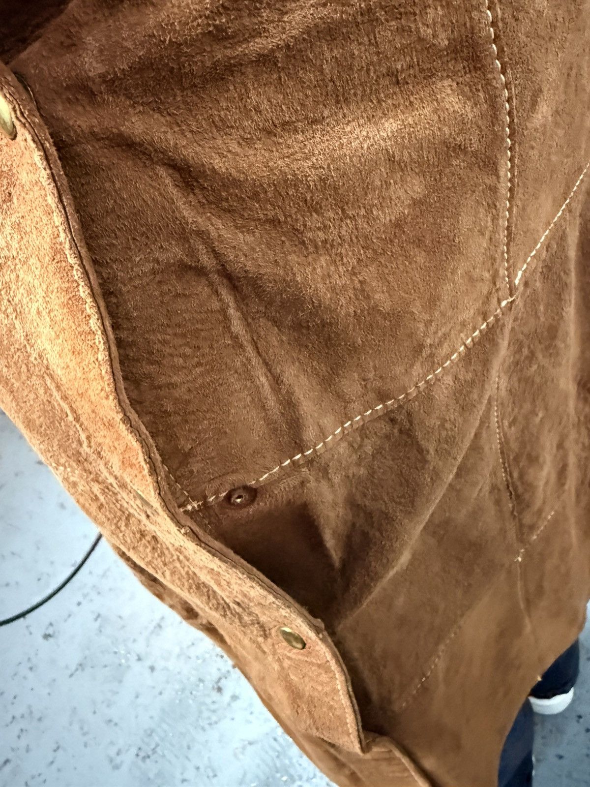 Other Vintage Tan Womens Long Brown Patched Western Skirt Size 26" / US 2 / IT 38 - 6 Thumbnail